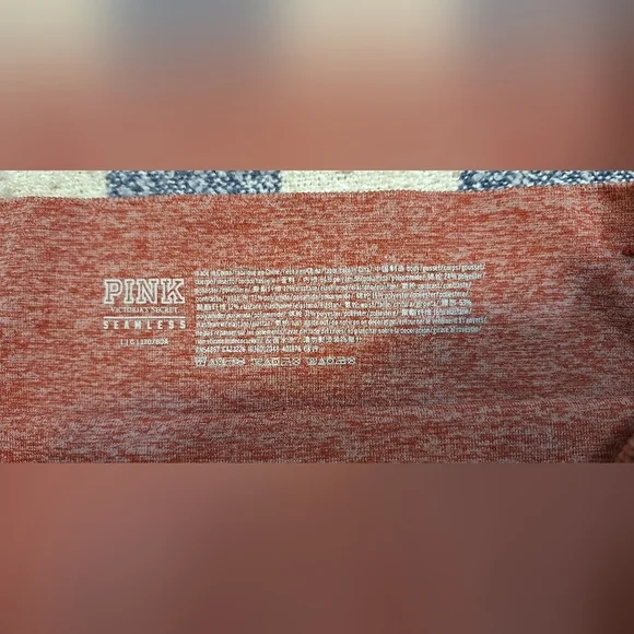 Victoria secret VS Pink seamless cinnamon leggings size large - Picture 7 of 12